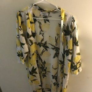 Brand new lemon kimono